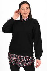 Bluza dama marimi mari cu flori 1438-23