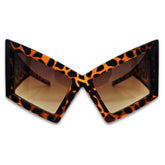 Ochelari de soare unisex Matteo Ferari animal print, lentila maro