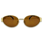 Ochelari de soare unisex Matteo Ferari, rama aurie