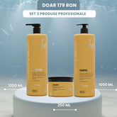 Set ARGAN & COLAGEN, 3 produse profesionale+ cadou 4 creme