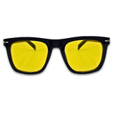 Ochelari de soare unisex Matteo Ferari, lentile galbene