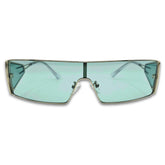 Ochelari unisex Matteo Ferari, lentile laterale, culoare verde menta
