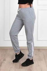 Pantalon dama marimi mari de trening cu dungi 9046
