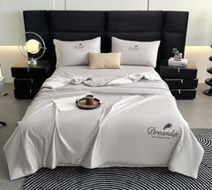 Lenjerie de pat de matase cu pilota – 4 piese | 1007-AT