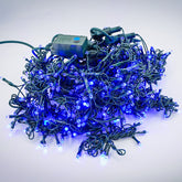 Perdea Lumini de exterior, 3m x 2m, 400 Led Albastru, interconectabila, culoare verde inchis, SW-400G-B