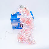 Perdea Lumini de exterior, 960 Led- Lumina Rece - Rosu 3m x 3m, joc de lumini, interconectabila