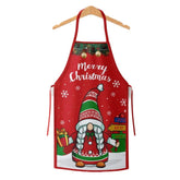 Sort de Bucatarie Decorativ, Flippy, Tema Craciun, 50 x 70 cm, Model Elf, din Poliester, Rosu