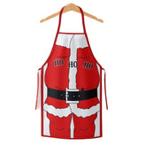 Sort de Bucatarie Decorativ, Flippy, Tema Craciun, 50 x 70 cm, Model HO HO HO, din Poliester, Rosu