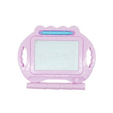 Tabla Magnetica pentru desen Flippy, Pix, forma dreptunghi, dimensiuni 23x17 cm, Dezvolta Creativitatea, cu picioare suport, Roz Pal