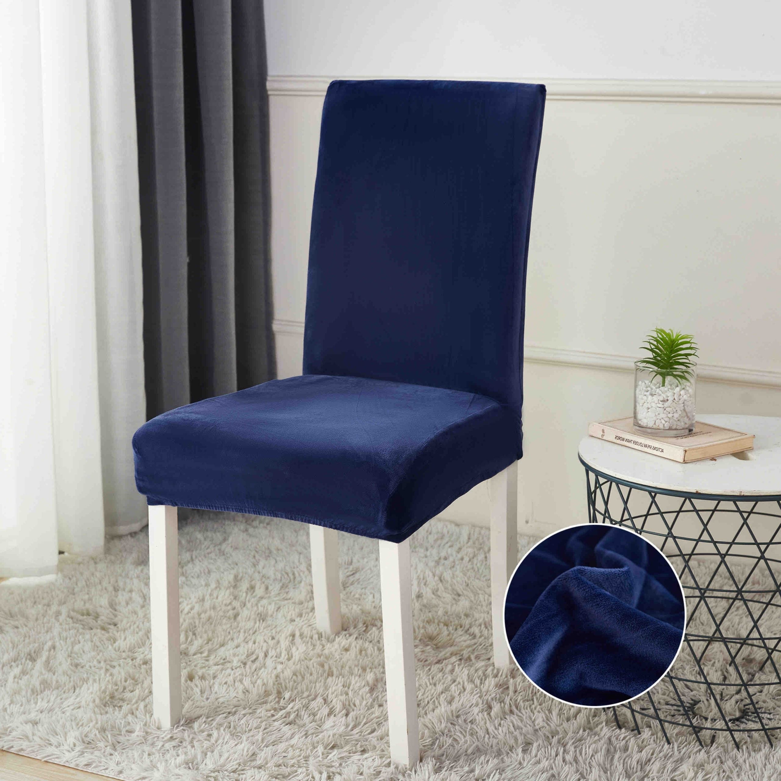 Huse Scaun din Catifea – Set 6 Bucati | COD 1124-J