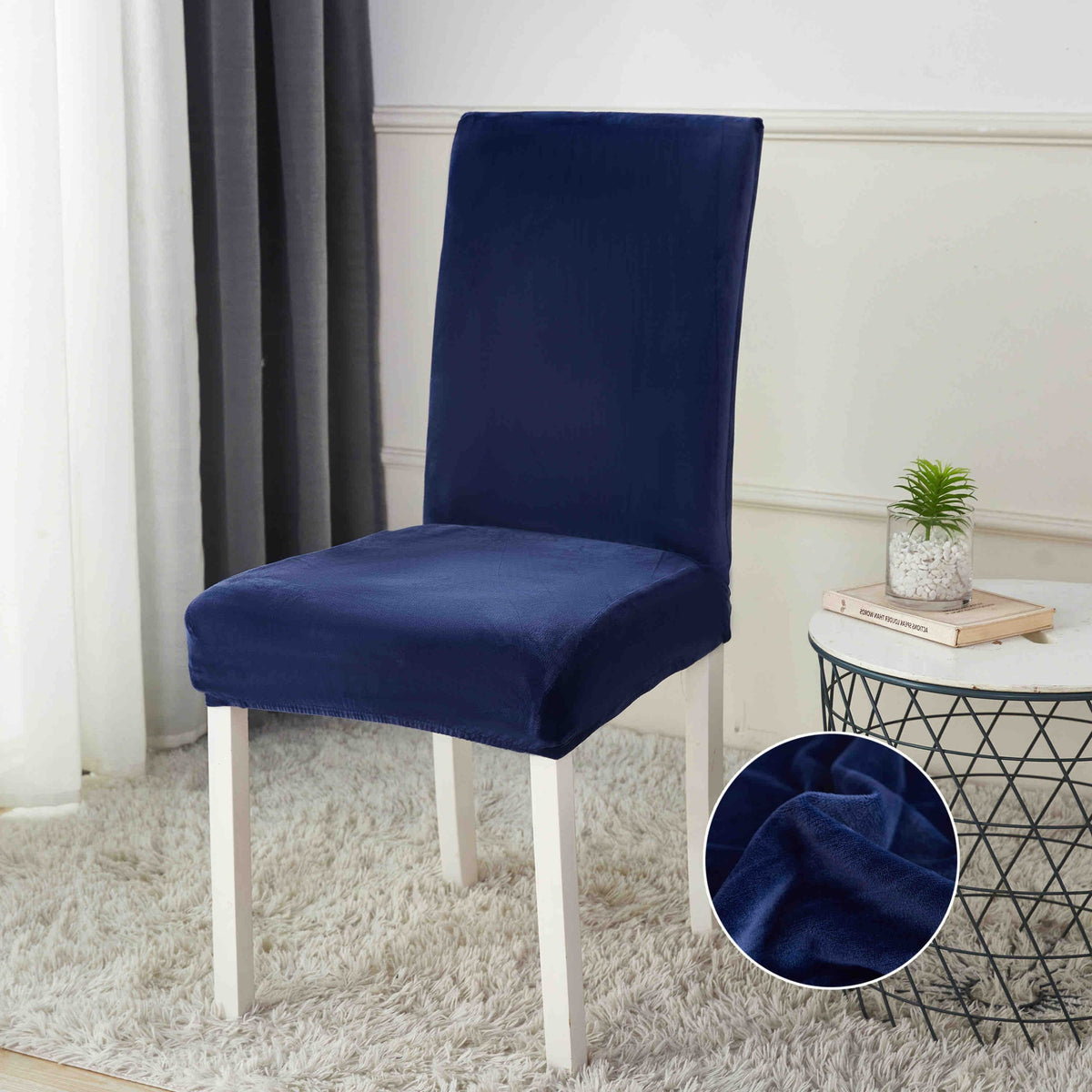 Huse Scaun din Catifea – Set 6 Bucati | COD 1124-J