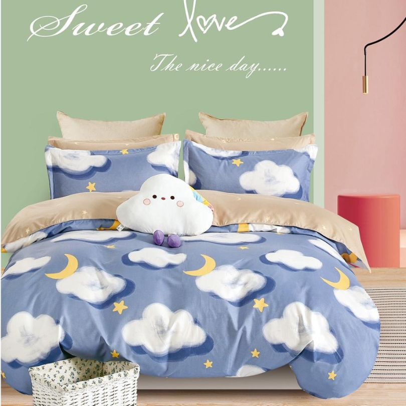 Lenjerie de Pat Bumbac Finet 6 Piese – Confort Premium Și Design Modern | COD 0101-SI