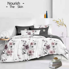 Lenjerie de Pat din Bumbac Satinat – 4 Piese pentru Confort si Eleganta in Dormitor | 0011-TL
