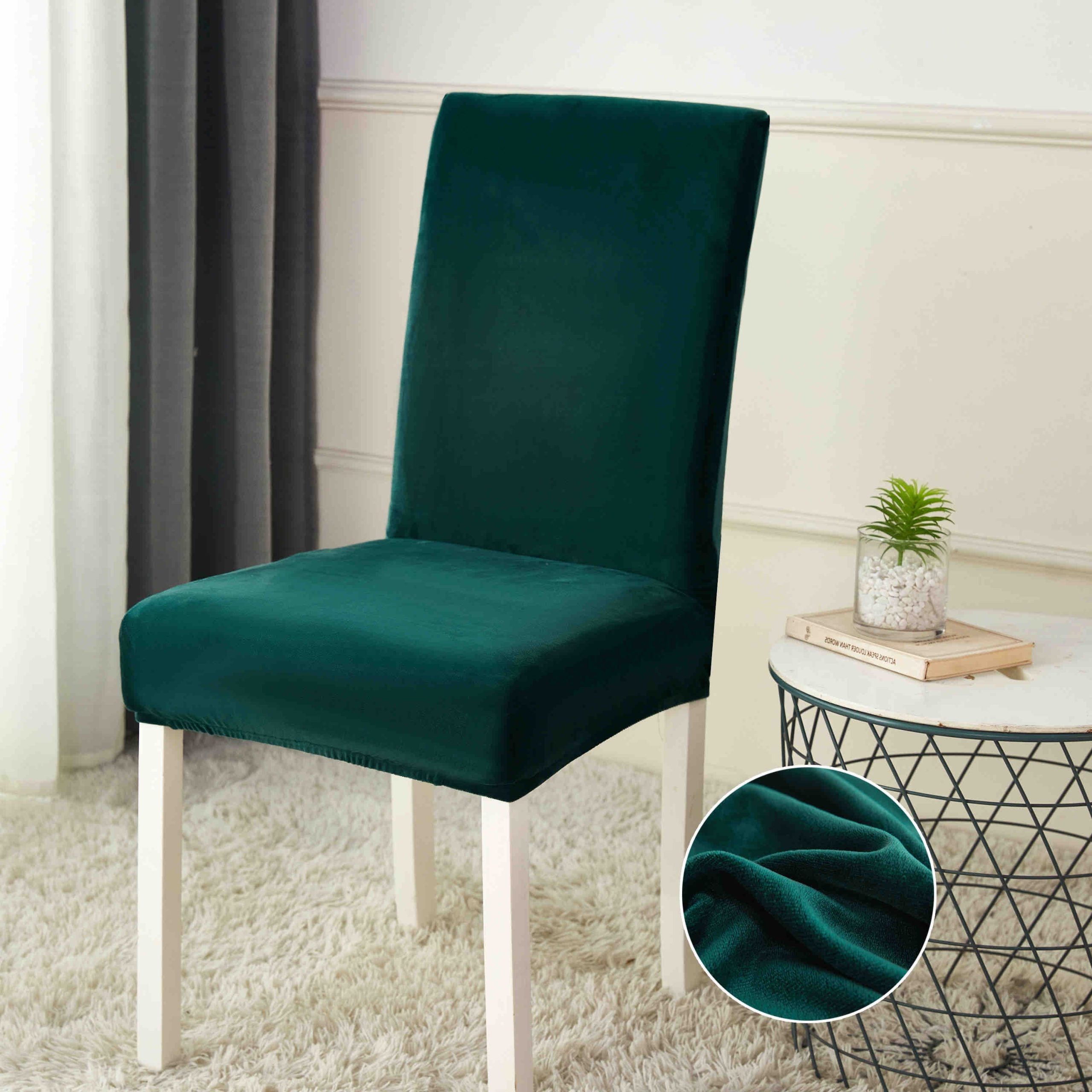 Huse Scaun din Catifea – Set 6 Bucati | COD 1134-J
