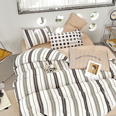 Lenjerie de Pat Bumbac Finet 6 Piese – Confort Premium și Design Modern | COD 0093-SI