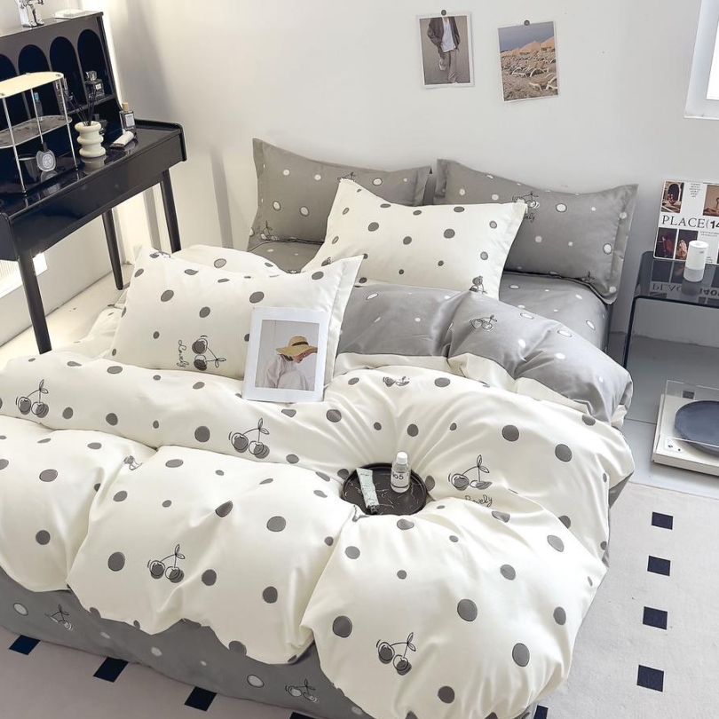 Lenjerie de Pat Bumbac Finet 6 Piese – Confort Premium Și Design Modern | COD 0092-SI