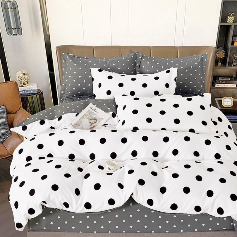 Lenjerie de Pat Bumbac Finet 6 Piese – Confort Premium și Design Modern | COD 0089-SI