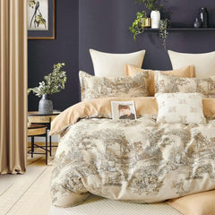 Lenjerie de Pat Bumbac Finet 6 Piese – Confort Premium și Design Modern | COD 0087-SI