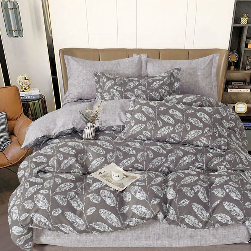 Lenjerie de Pat Bumbac Finet 6 Piese – Confort Premium și Design Modern | COD 0085-SI