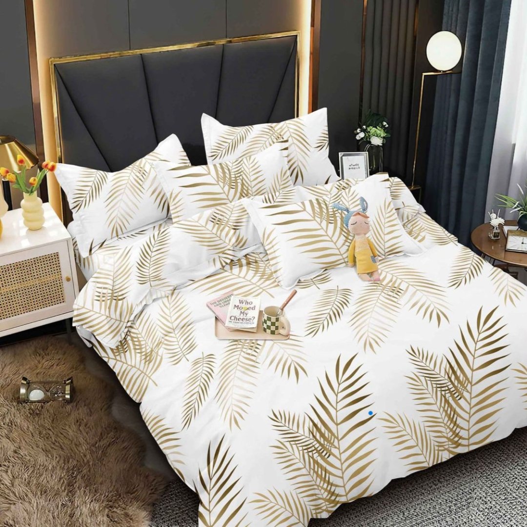 Lenjerie de Pat din Bumbac Satinat – 4 Piese pentru Confort si Eleganta in Dormitor | 0012-TL