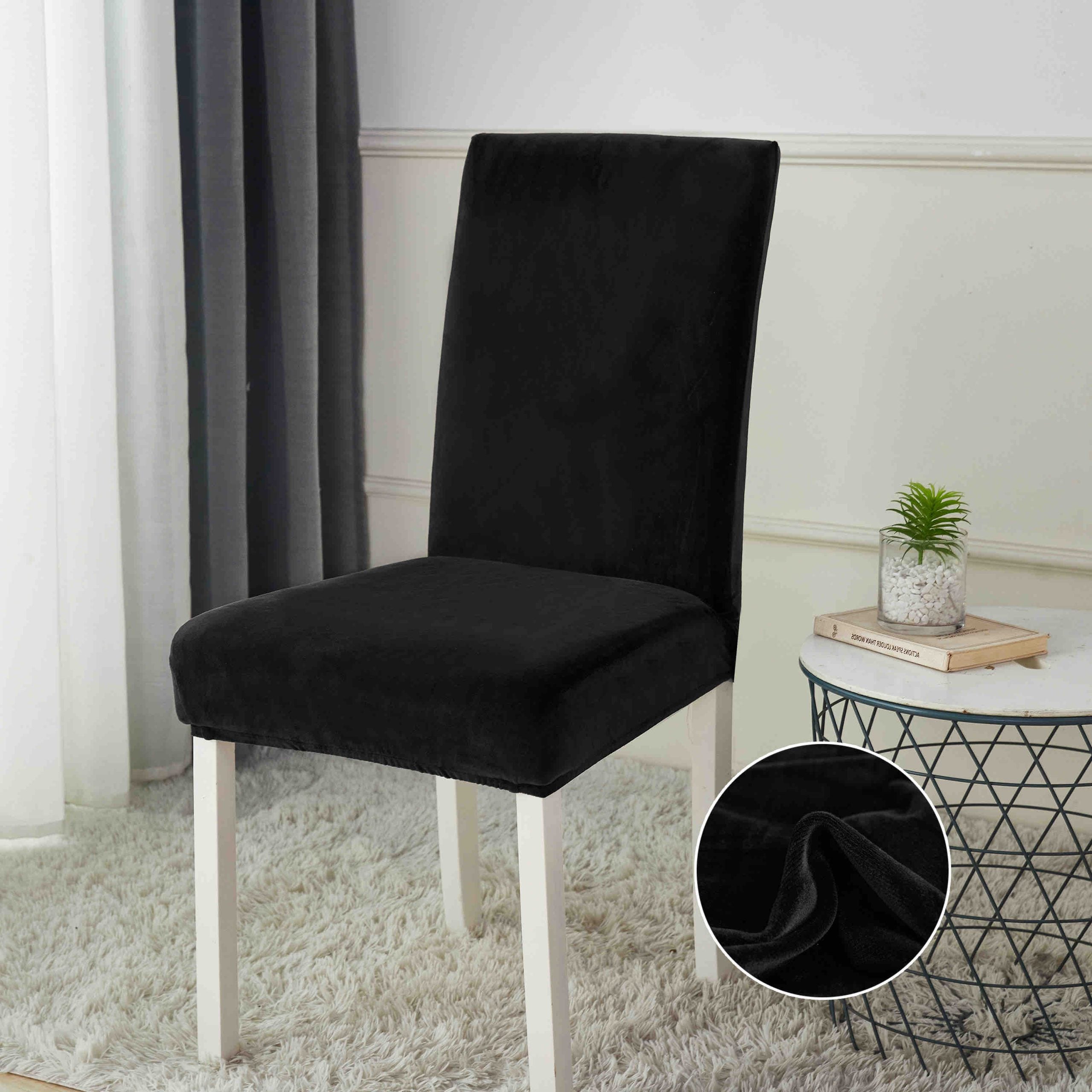 Huse Scaun din Catifea – Set 6 Bucati | COD 1135-J