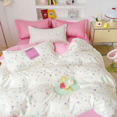 Lenjerie de Pat Bumbac Finet 6 Piese – Confort Premium și Design Modern | COD 0079-SI