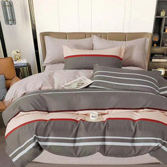 Lenjerie de Pat Bumbac Finet 6 Piese – Confort Premium și Design Modern | COD 0078-SI
