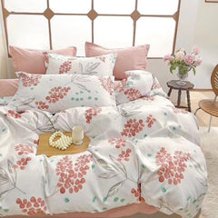 Lenjerie de Pat Bumbac Finet 6 Piese – Confort Premium și Design Modern | COD 0077-SI