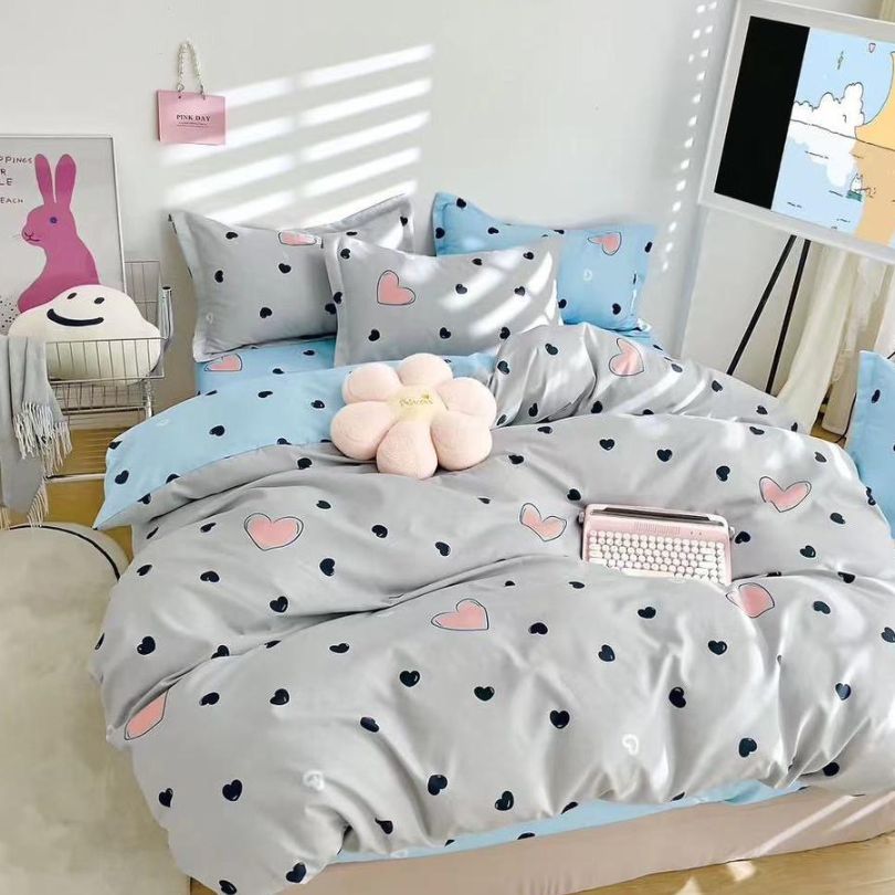 Lenjerie de Pat Bumbac Finet 6 Piese – Confort Premium și Design Modern | COD 0076-SI