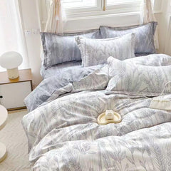 Lenjerie de Pat Bumbac Finet 6 Piese – Confort Premium și Design Modern | COD 0074-SI