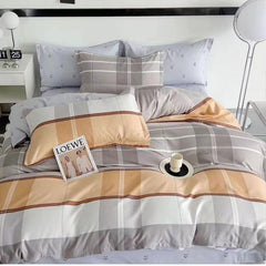 Lenjerie de Pat Bumbac Finet 6 Piese – Confort Premium și Design Modern | COD 0069-SI