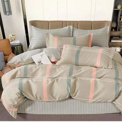 Lenjerie de Pat Bumbac Finet 6 Piese – Confort Premium și Design Modern | COD 0067-SI