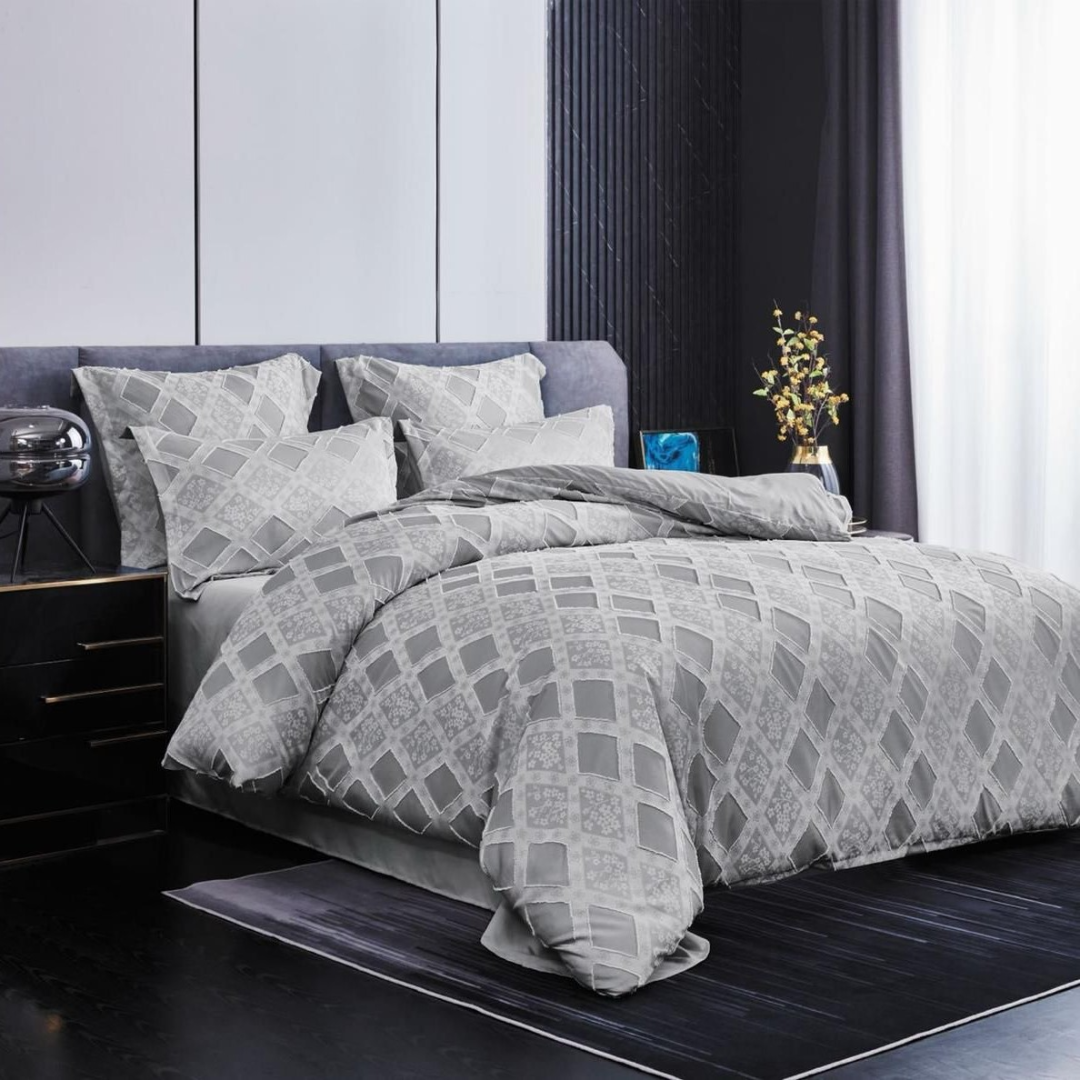 Lenjerie de Pat Jacquard – Set 6 Piese | Eleganta, Rafinament si Confort Premium | COD 0104-V