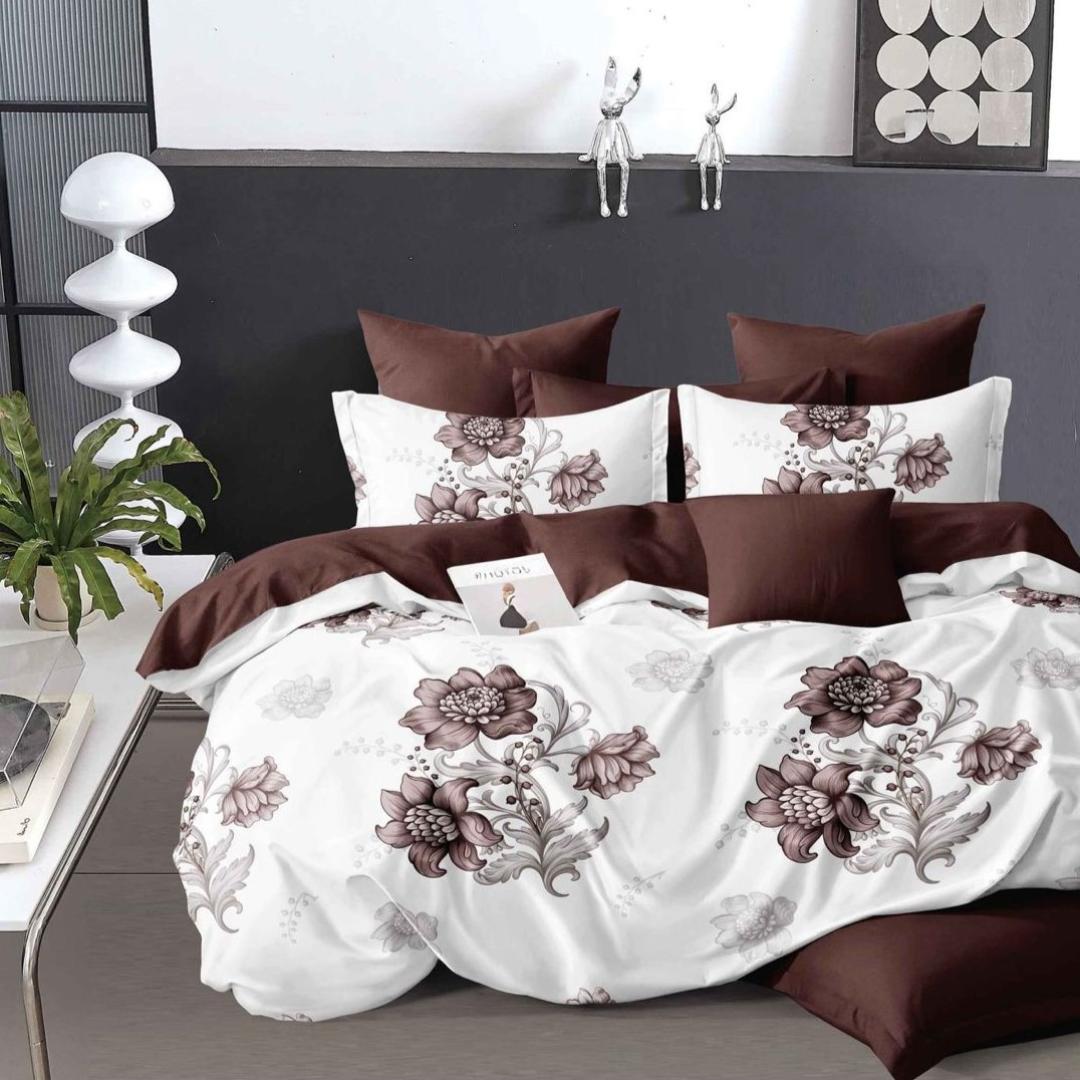 Lenjerie de Pat din Bumbac Finet – 6 Piese | Confort si Caldura Pentru Nopti Linistite | COD 0044-TL