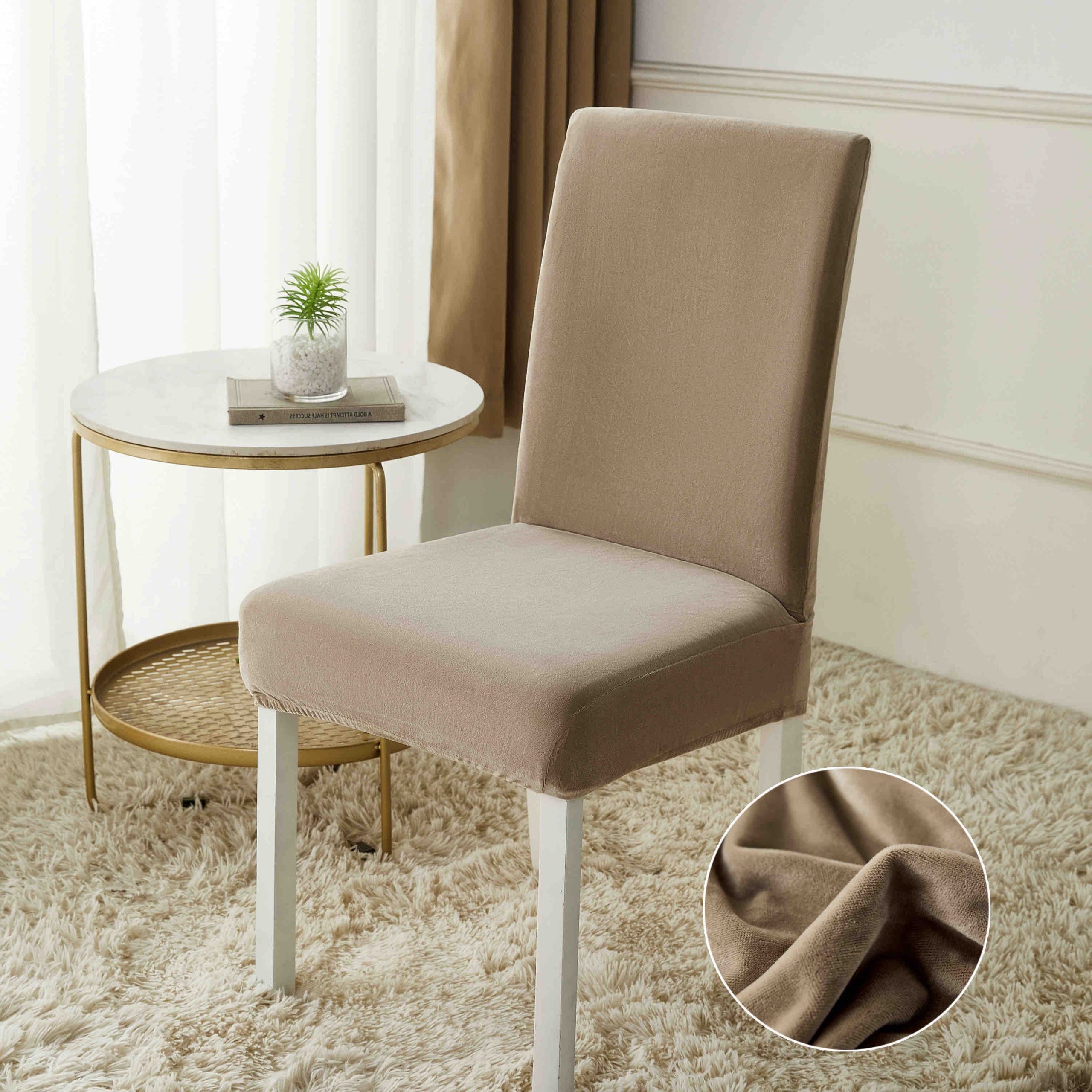 Huse Scaun din Catifea – Set 6 Bucati | COD 1137-J