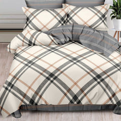 Lenjerie de Pat Bumbac Finet 6 Piese – Confort Premium și Design Modern | COD 0062-SI