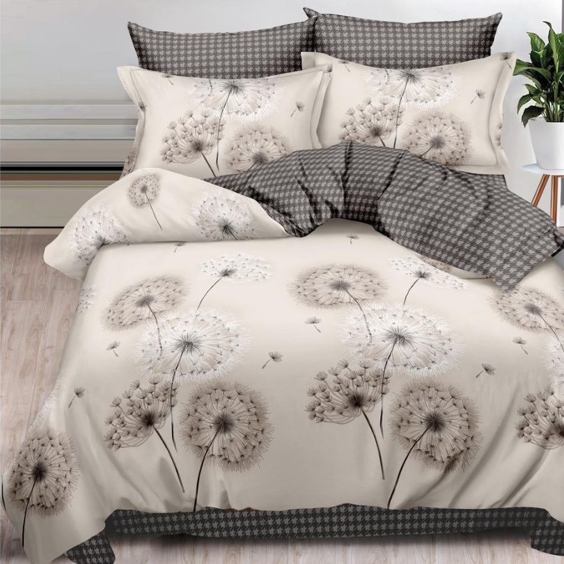 Lenjerie de Pat Bumbac Finet 6 Piese – Confort Premium și Design Modern | COD 0059-SI