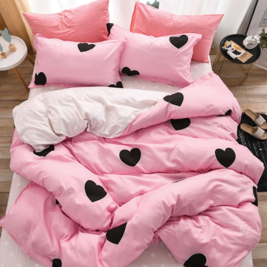 Lenjerie de Pat din Bumbac Satinat – 4 Piese pentru Confort si Eleganta in Dormitor | 0015-TL