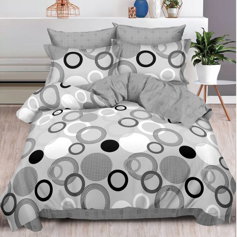 Lenjerie de Pat Bumbac Finet 6 Piese – Confort Premium și Design Modern | COD 0037-SI