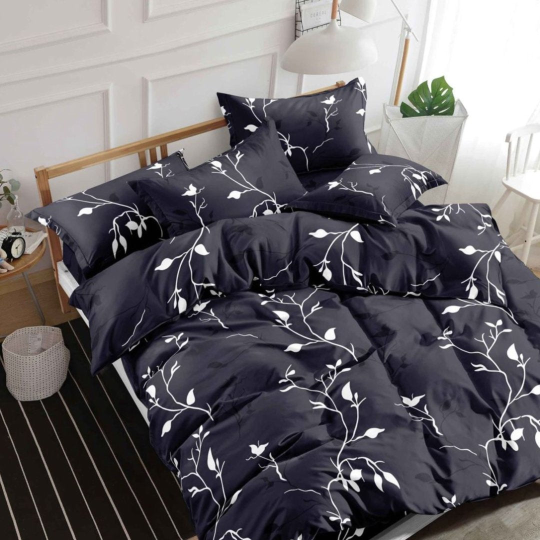 Lenjerie de Pat din Bumbac Satinat – 4 Piese pentru Confort si Eleganta in Dormitor | 0016-TL