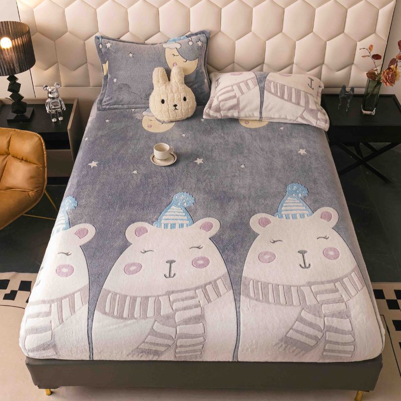 Husa de Pat Cocolino – Set 3 Piese | Caldura, Confort si Stil in Sezonul Rece | COD 0966-J
