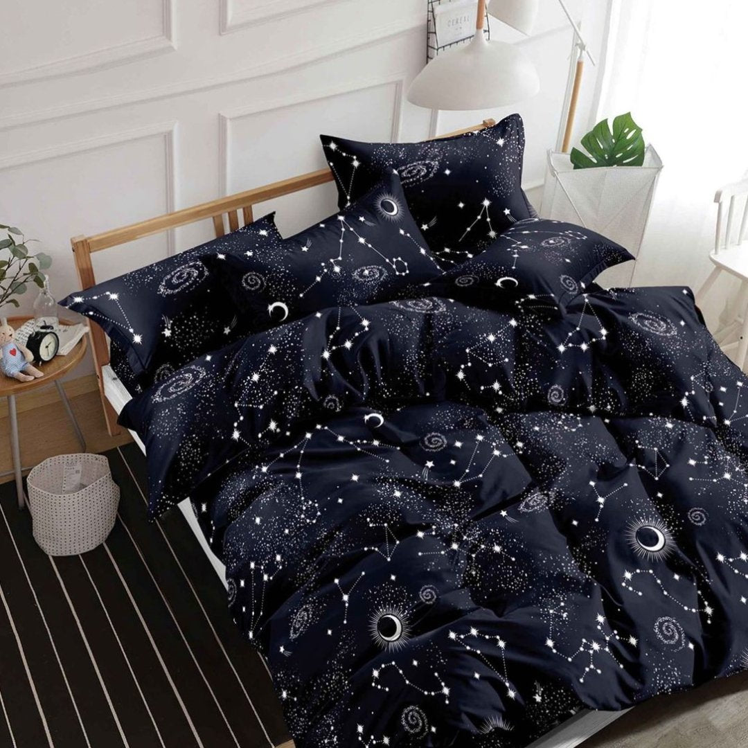 Lenjerie de Pat din Bumbac Satinat – 4 Piese pentru Confort si Eleganta in Dormitor | 0017-TL