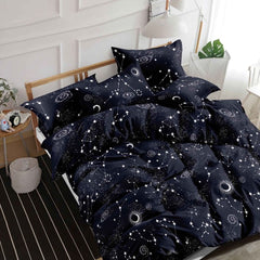 Lenjerie de Pat din Bumbac Satinat – 4 Piese pentru Confort si Eleganta in Dormitor | 0017-TL