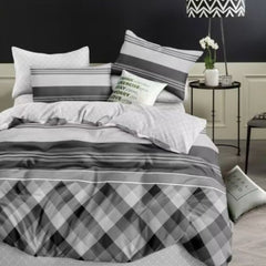 Lenjerie de Pat din Bumbac Satinat – 4 Piese pentru Confort si Eleganta in Dormitor | 0018-TL
