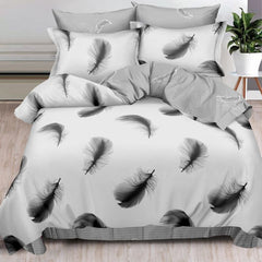 Lenjerie de Pat Bumbac Finet 6 Piese – Confort Premium și Design Modern | COD 0034-SI