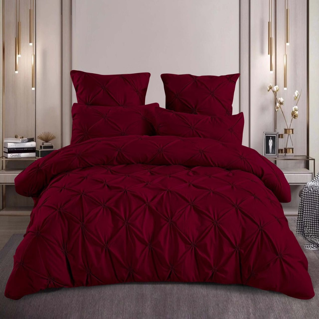 Lenjerie de Pat Bumbac Finet Deluxe – Set 6 Piese | Calitate Superioara pentru Somn Odihnitor | COD 0089-V