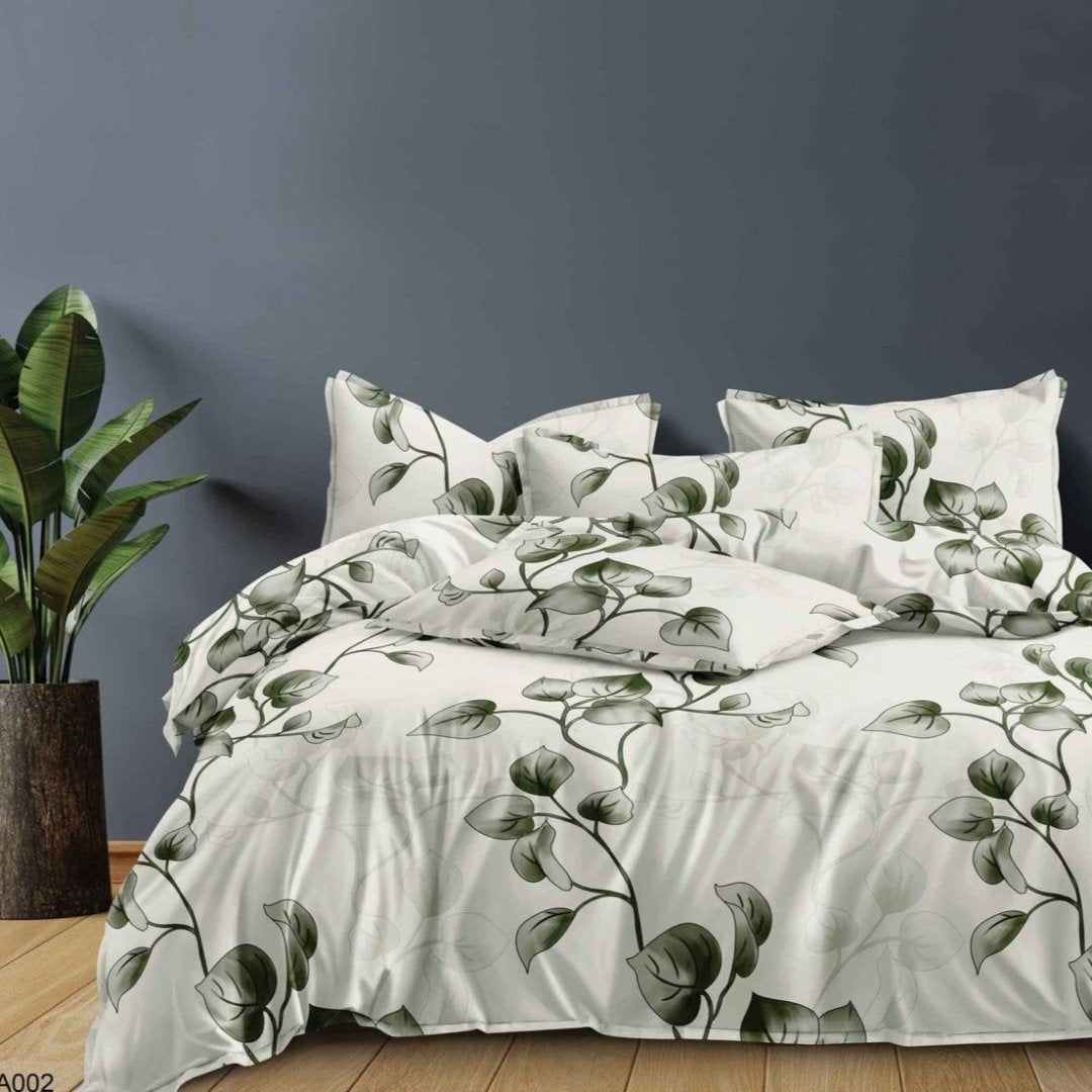 Lenjerie de Pat din Bumbac Satinat – 4 Piese pentru Confort si Eleganta in Dormitor | 0024-TL