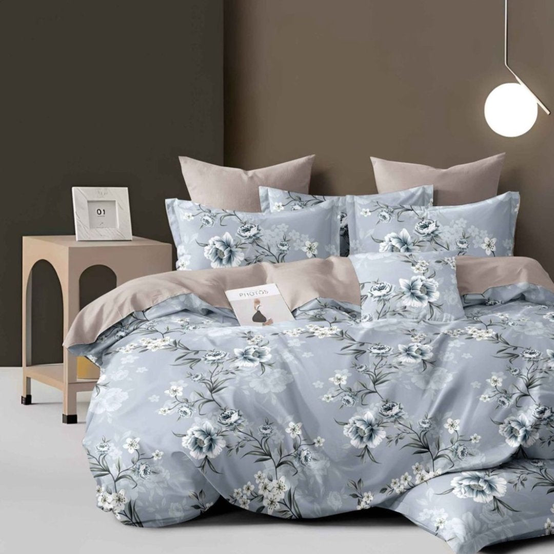 Lenjerie de Pat din Bumbac Satinat – 4 Piese pentru Confort si Eleganta in Dormitor | 0025-TL