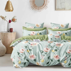 Lenjerie de Pat din Bumbac Satinat – 4 Piese pentru Confort si Eleganta in Dormitor | 0026-TL