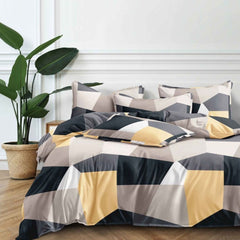 Lenjerie de Pat din Bumbac Satinat – 4 Piese pentru Confort si Eleganta in Dormitor | 0027-TL